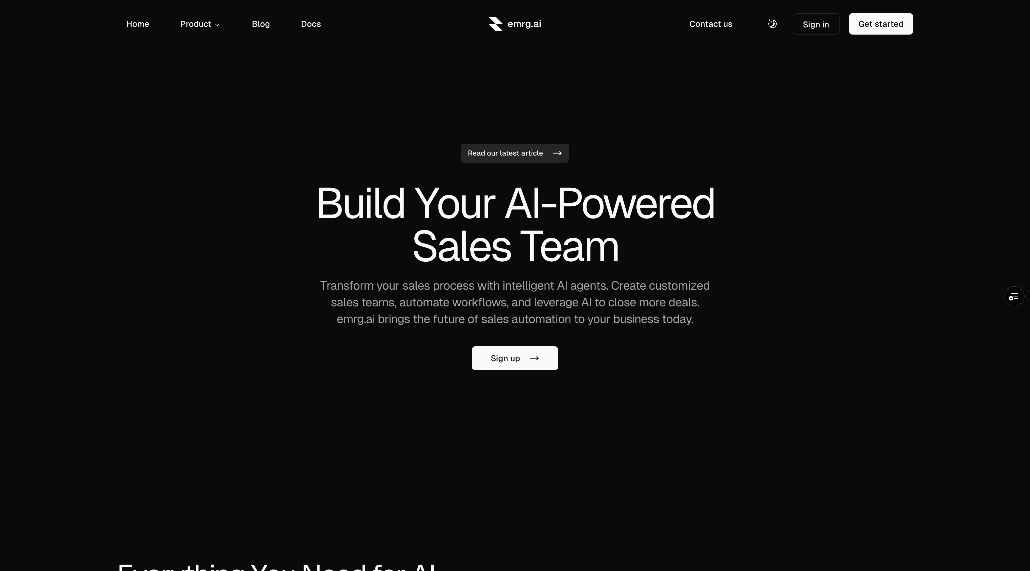 EMRG — AI & ML screenshot