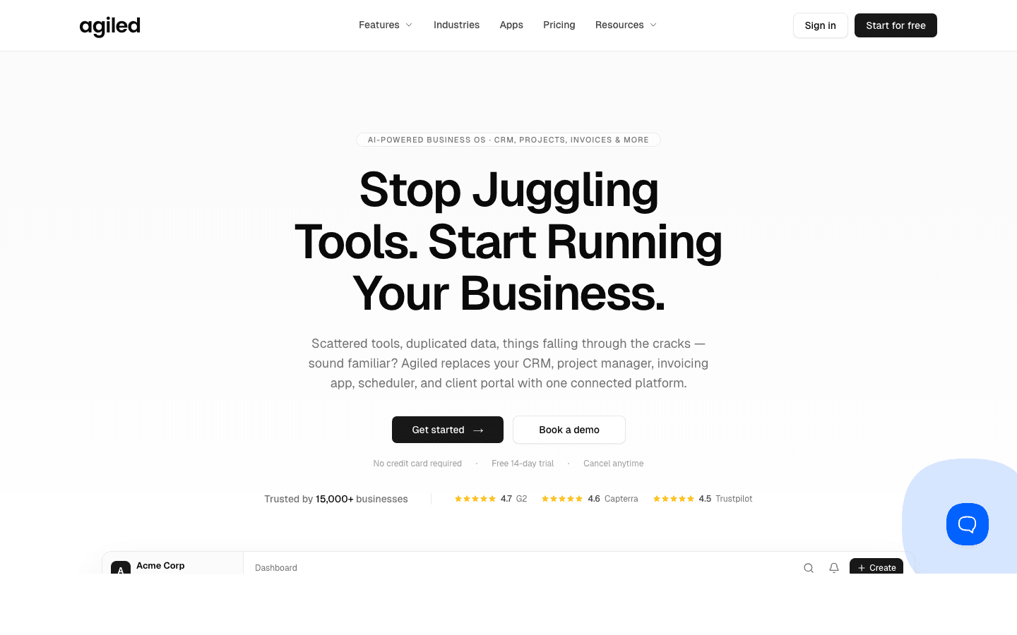 Agiled Agiled — All-in-One Business Management | ZTABS