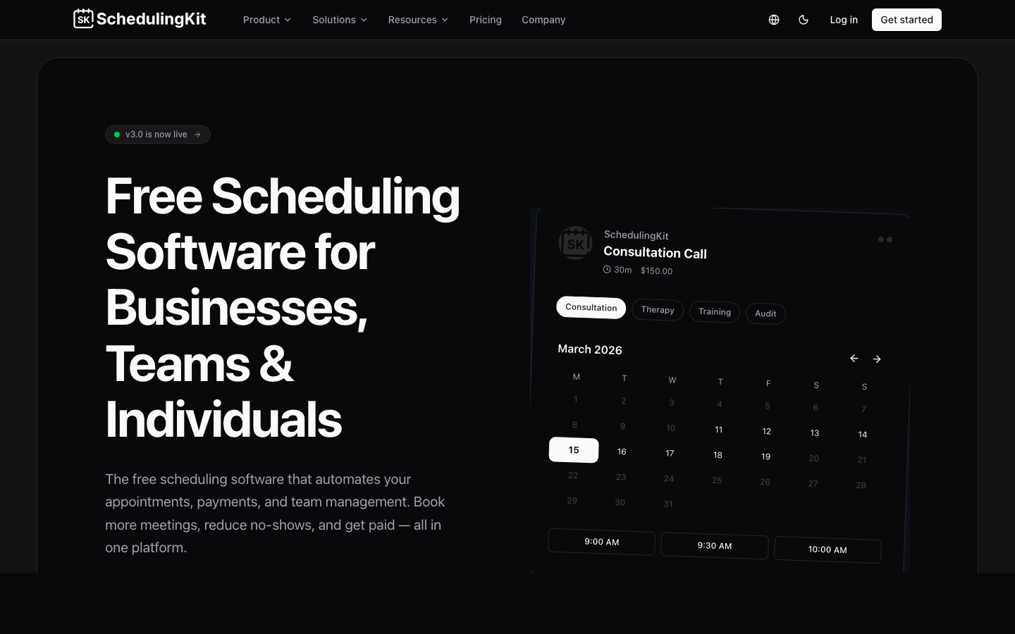 SchedulingKit — Appointment Scheduling App | ZTABS