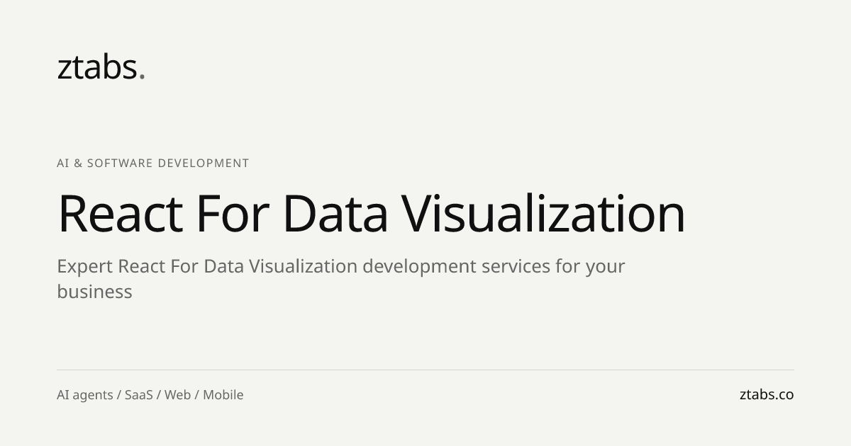 React for Data Visualization Development | ZTABS